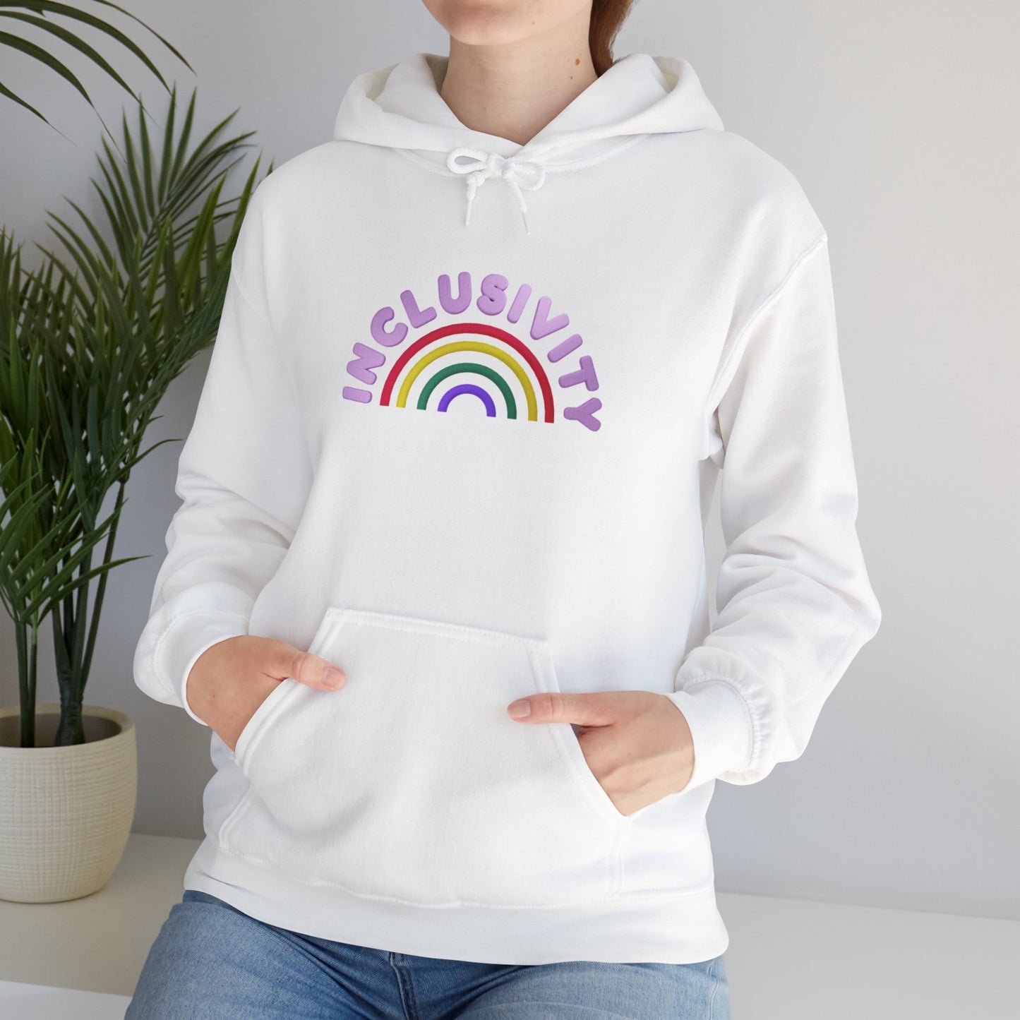 Inclusivity Rainbow Hooded Sweatshirt