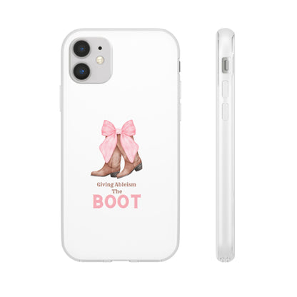 Giving Ableism The Boot Phone Case | Cute cowgirl boot pattern