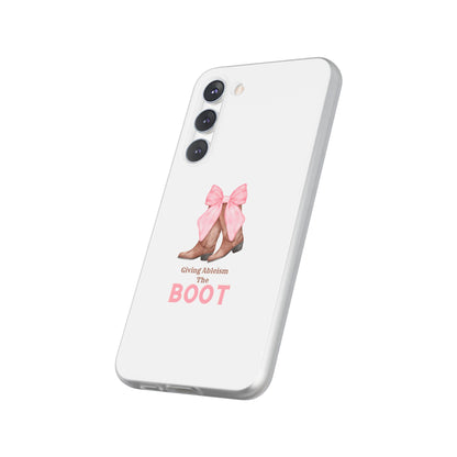 Giving Ableism The Boot Phone Case | Cute cowgirl boot pattern