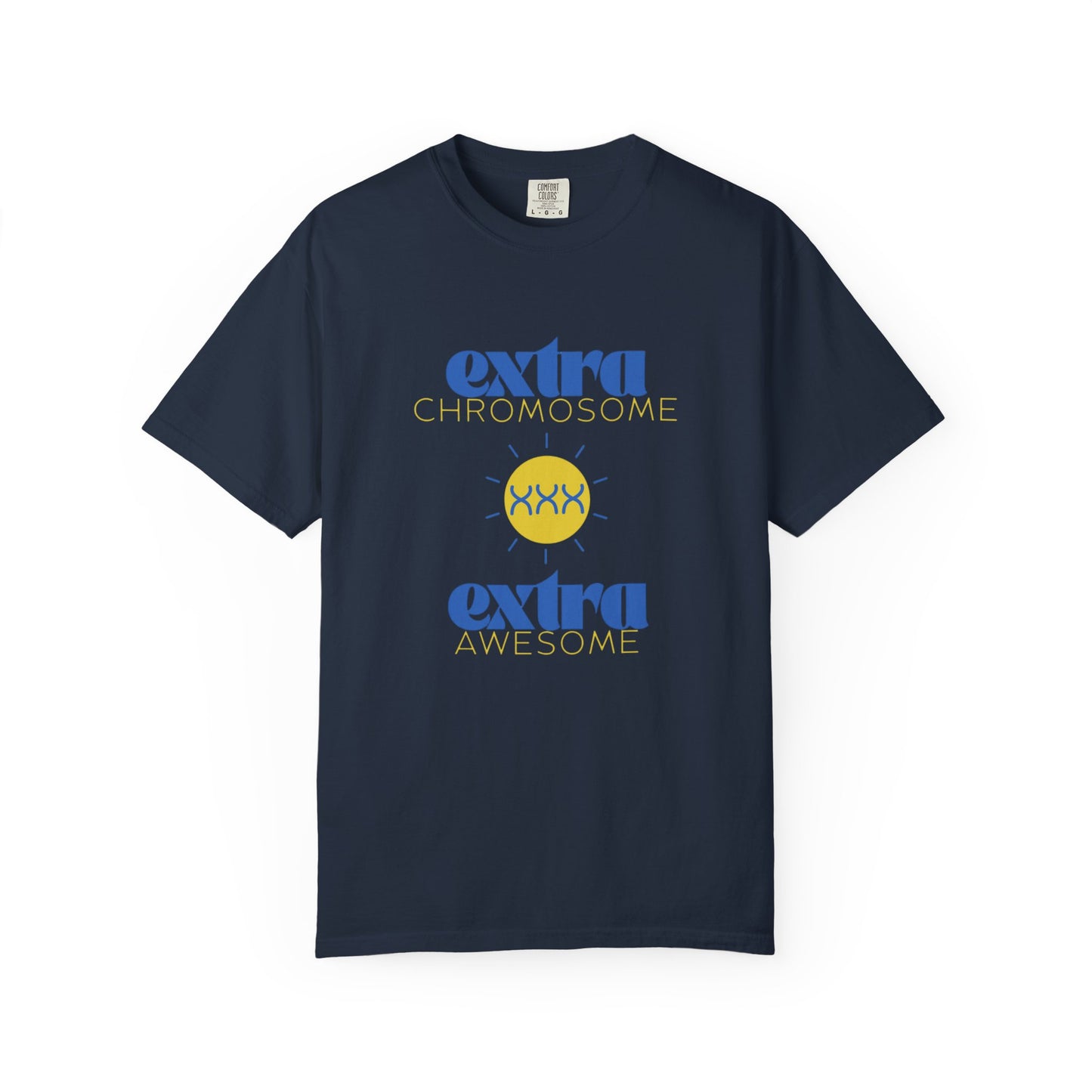 Extra Chromosome Extra Awesome Down Syndrome Acceptance T-Shirt for Adults