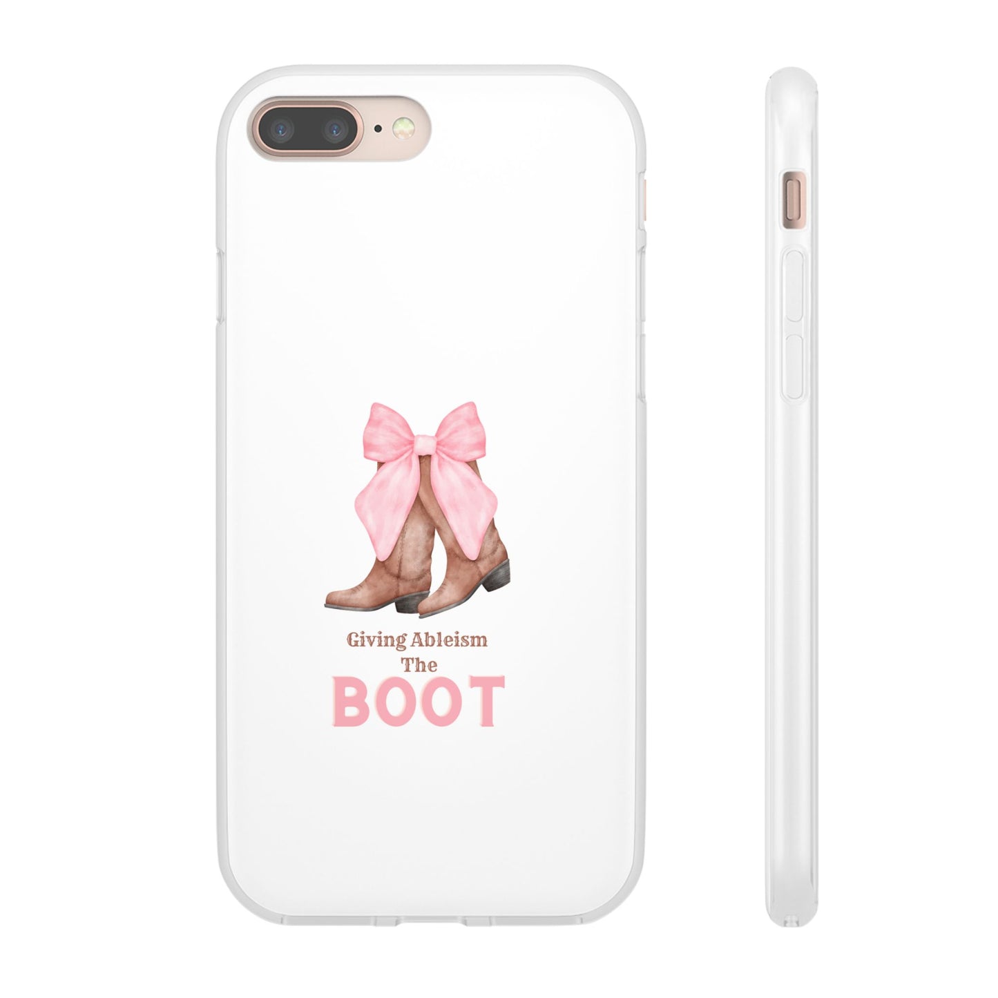 Giving Ableism The Boot Phone Case | Cute cowgirl boot pattern