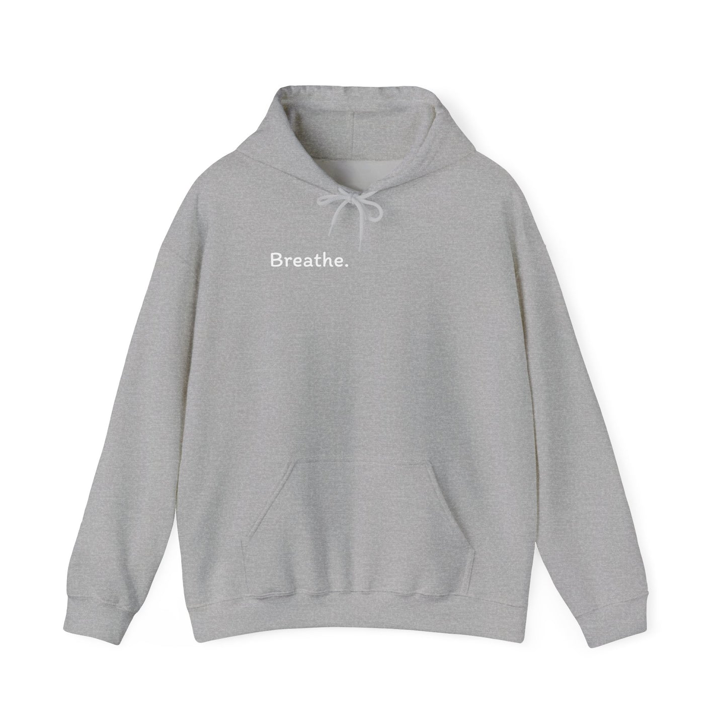 Breathe. (Front) This is Your Reminder to Unclench Your Jaw. (Back) Hoodie