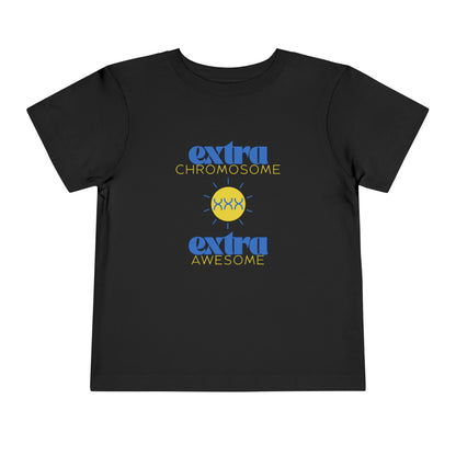 Extra Chromosome Extra Awesome Down Syndrome Acceptance T-Shirt Toddler