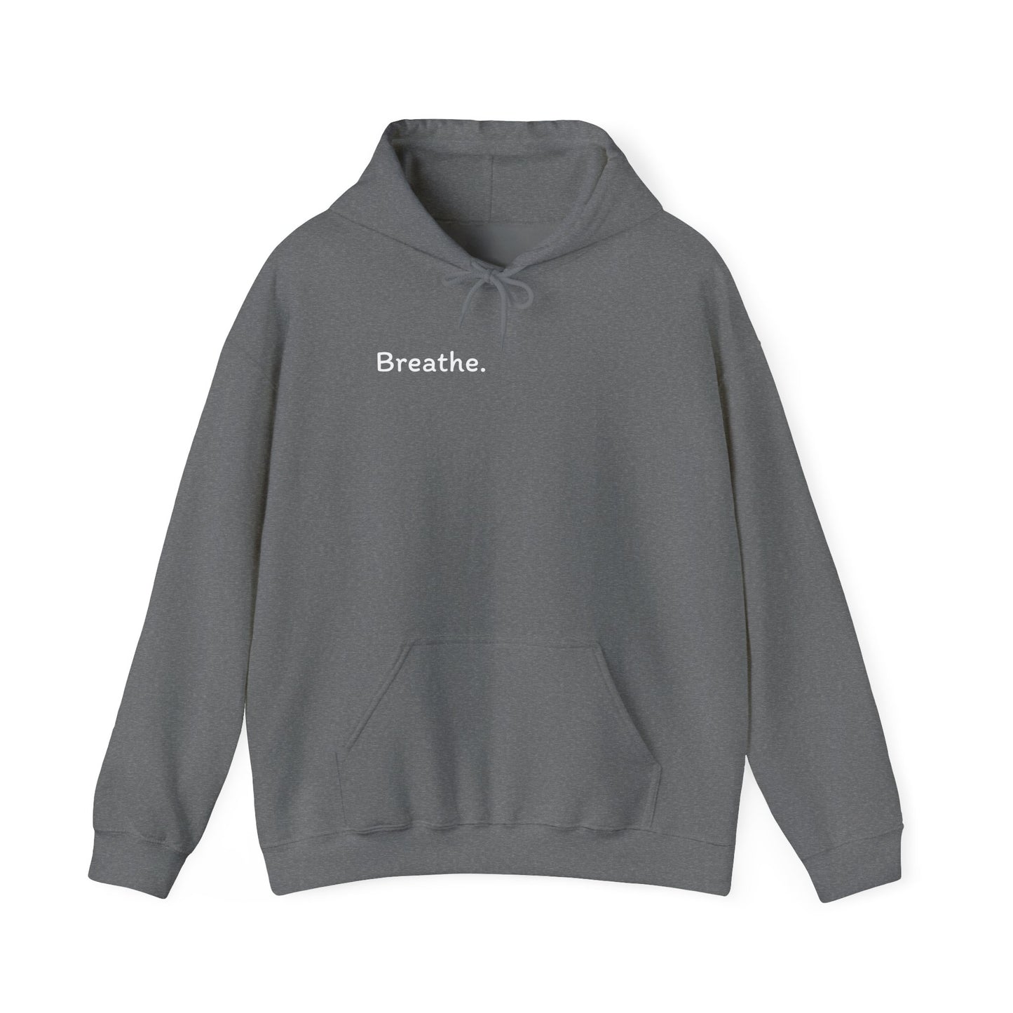 Breathe. (Front) This is Your Reminder to Unclench Your Jaw. (Back) Hoodie