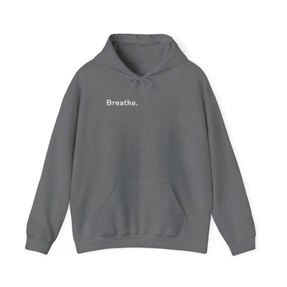Breathe. (Front) This is Your Reminder to Unclench Your Jaw. (Back) Hoodie