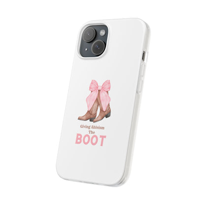 Giving Ableism The Boot Phone Case | Cute cowgirl boot pattern