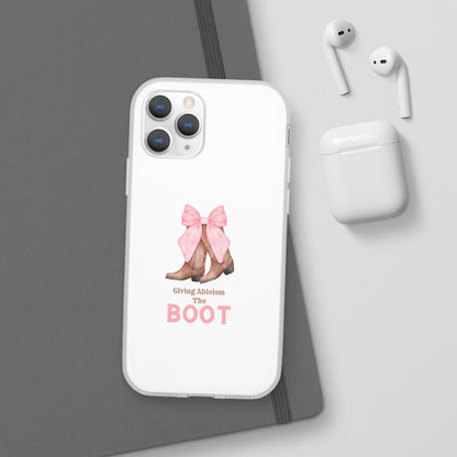 Giving Ableism The Boot Phone Case | Cute cowgirl boot pattern