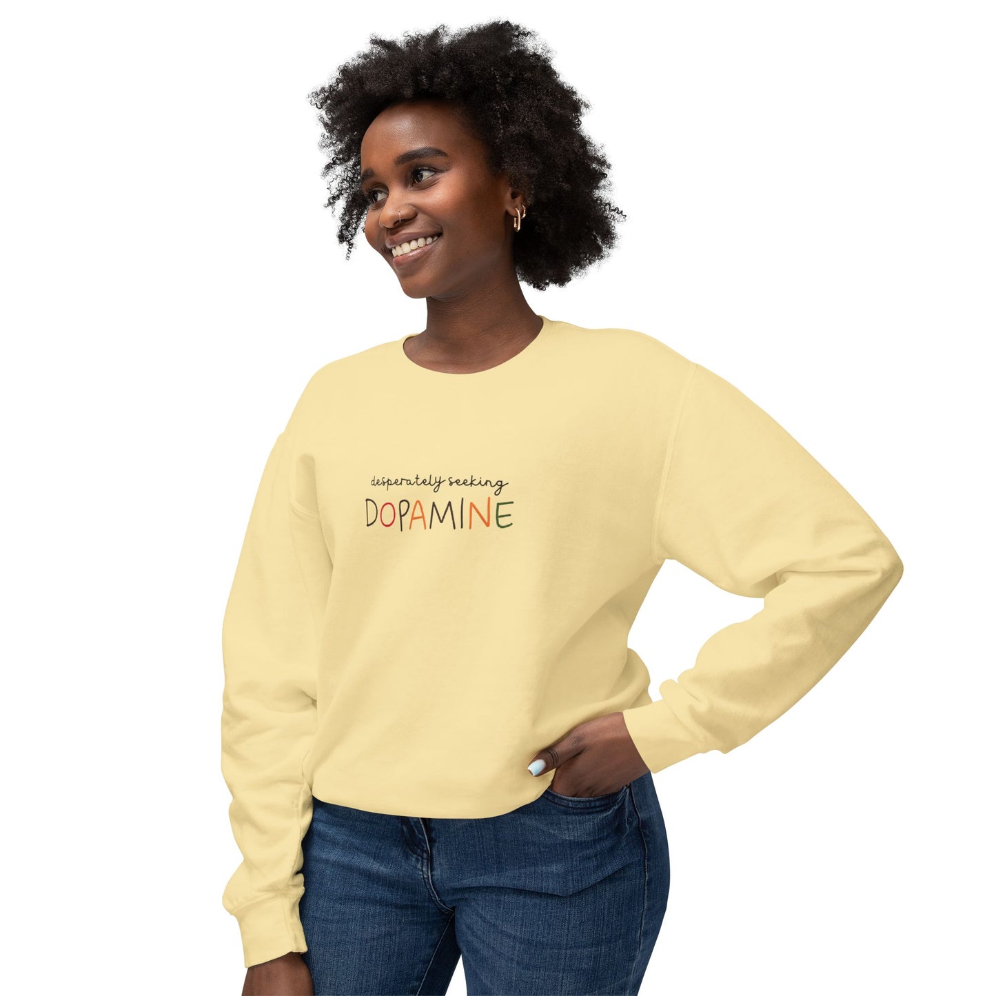 Desperately Seeking Dopamine Unisex Crewneck Sweatshirt Adult