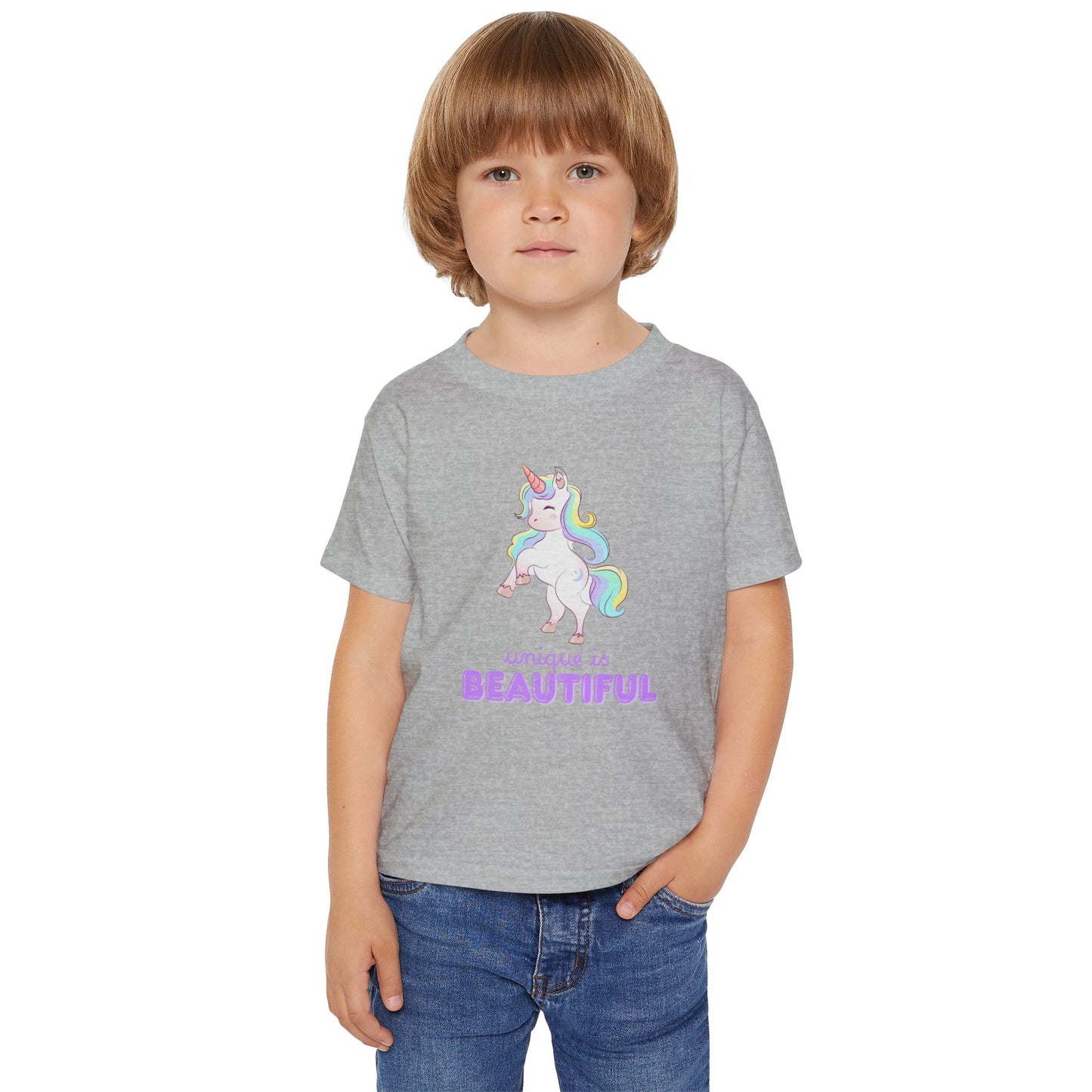 Unique is Beautiful Unicorn Toddler T-Shirt