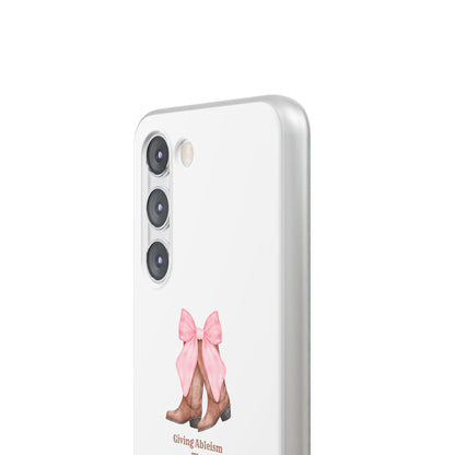 Giving Ableism The Boot Phone Case | Cute cowgirl boot pattern