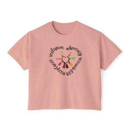 Accessibility Advocacy Boxy Tee in Color