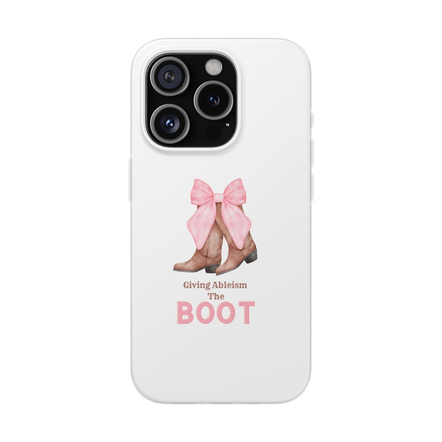 Giving Ableism The Boot Phone Case | Cute cowgirl boot pattern