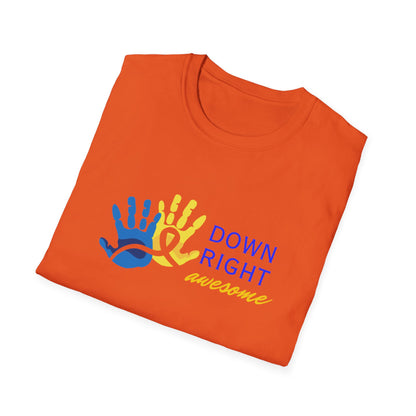 Down Right Awesome Adult Tee | Down Syndrome Awareness & Acceptance Tee