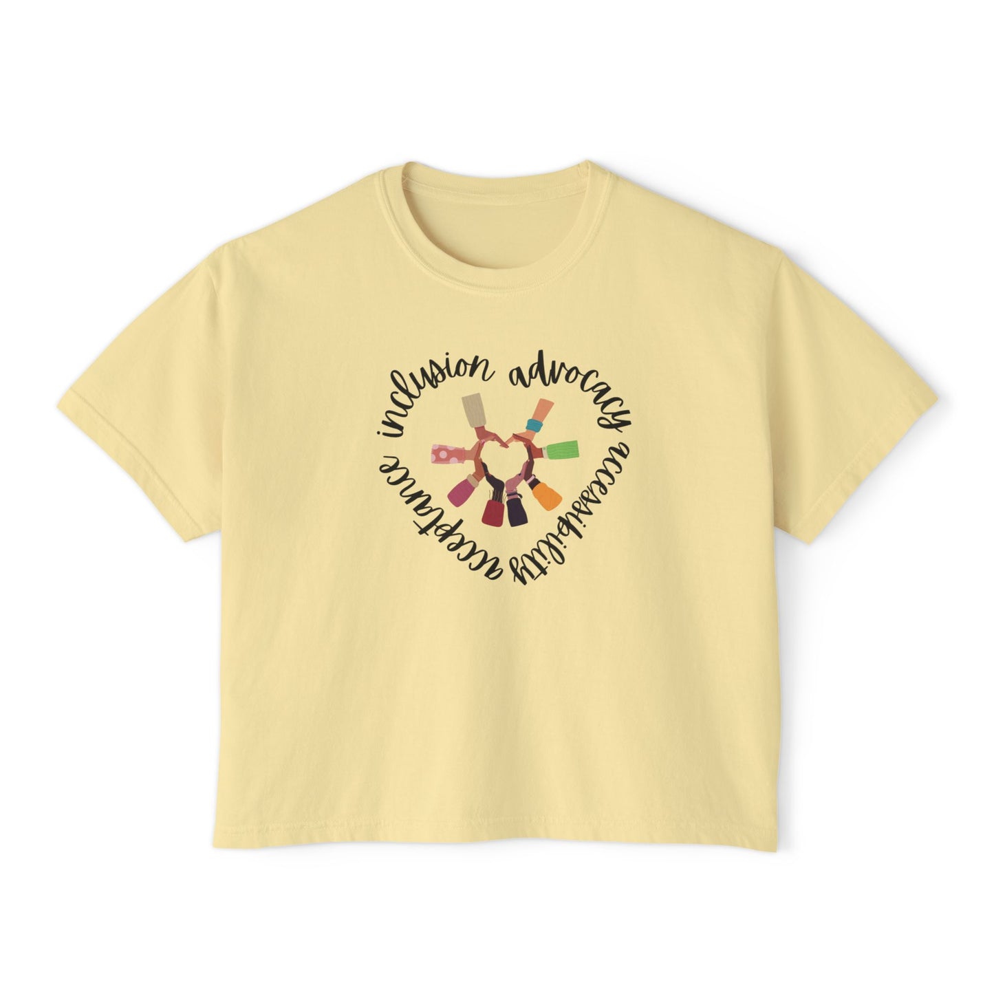 Accessibility Advocacy Boxy Tee in Color