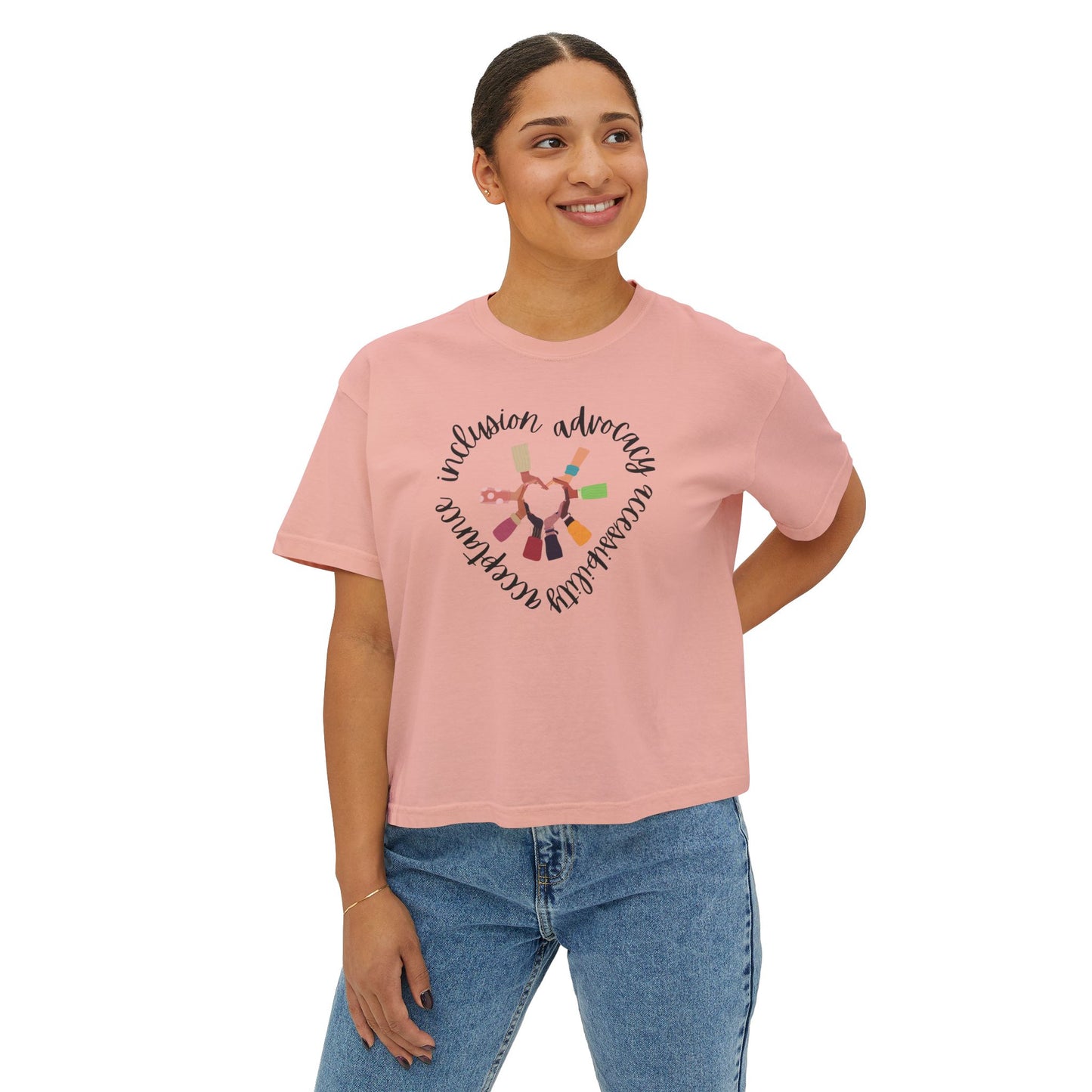 Accessibility Advocacy Boxy Tee in Color