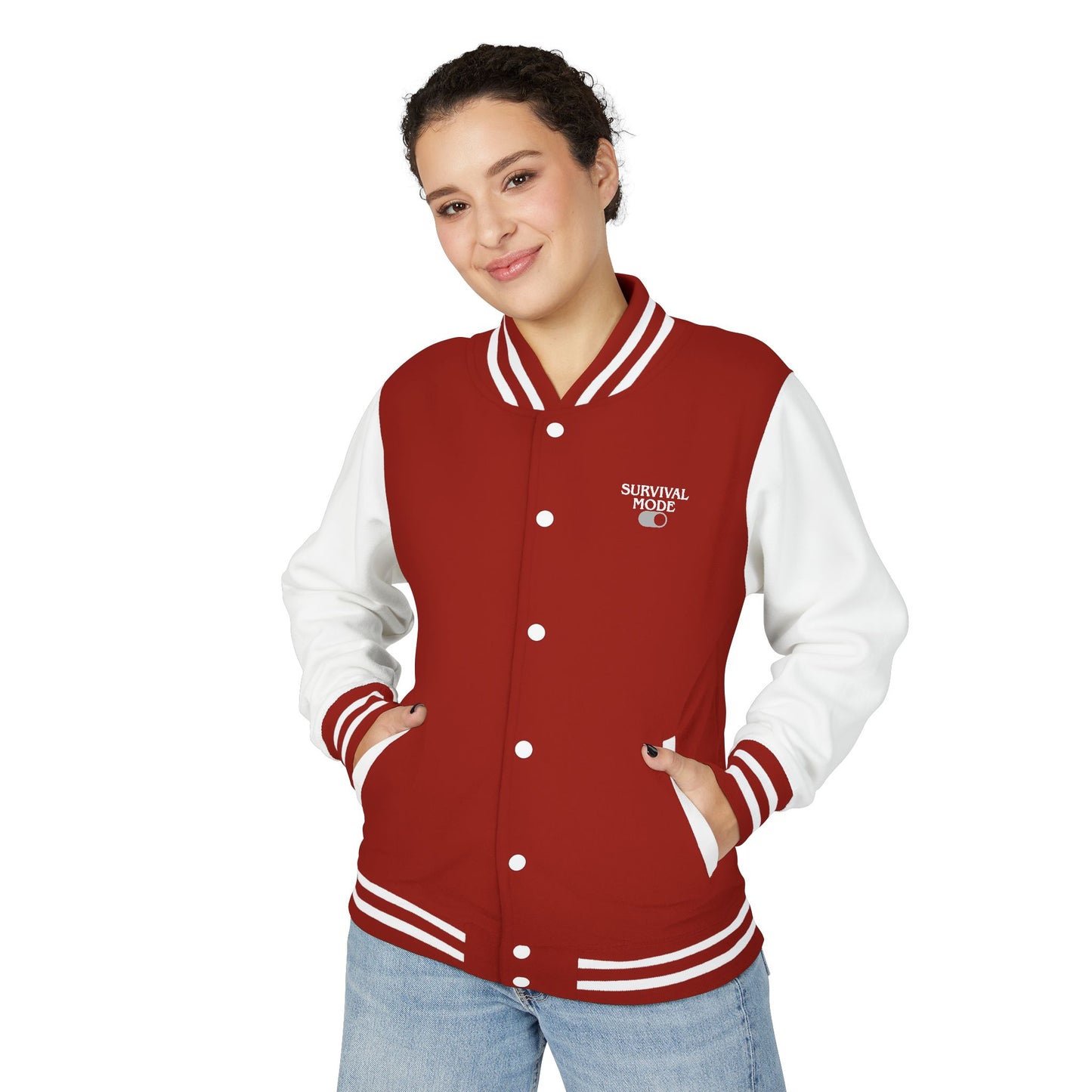 Survival Mode Unisex Heavyweight Letterman Jacket