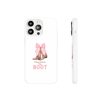 Giving Ableism The Boot Phone Case | Cute cowgirl boot pattern