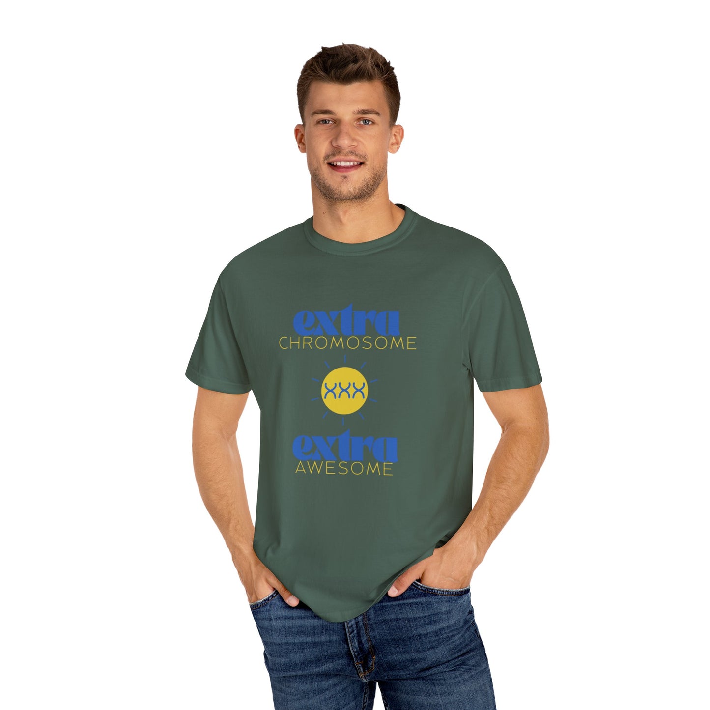 Extra Chromosome Extra Awesome Down Syndrome Acceptance T-Shirt for Adults
