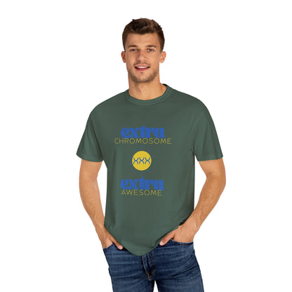 Extra Chromosome Extra Awesome Down Syndrome Acceptance T-Shirt for Adults