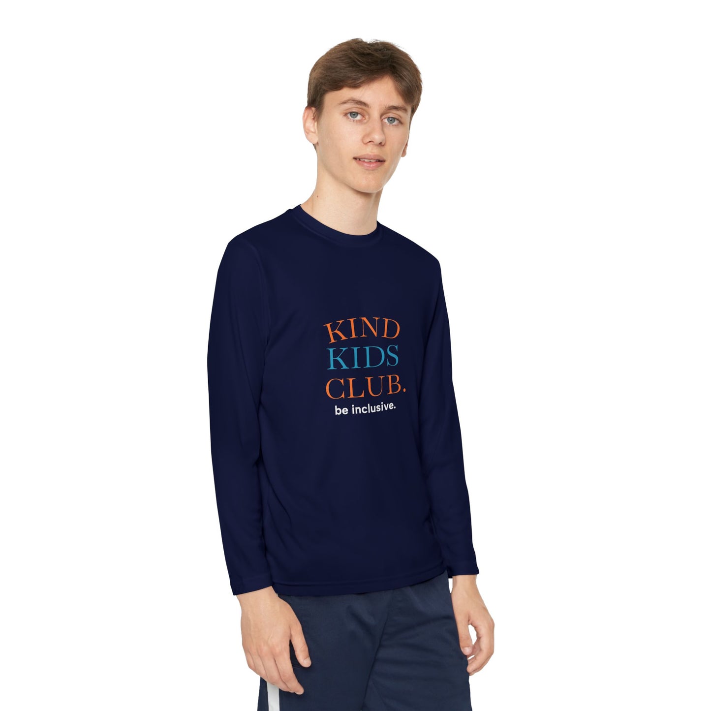 Kind Kids Club Long Sleeve Tee - Be Inclusive Youth Shirt