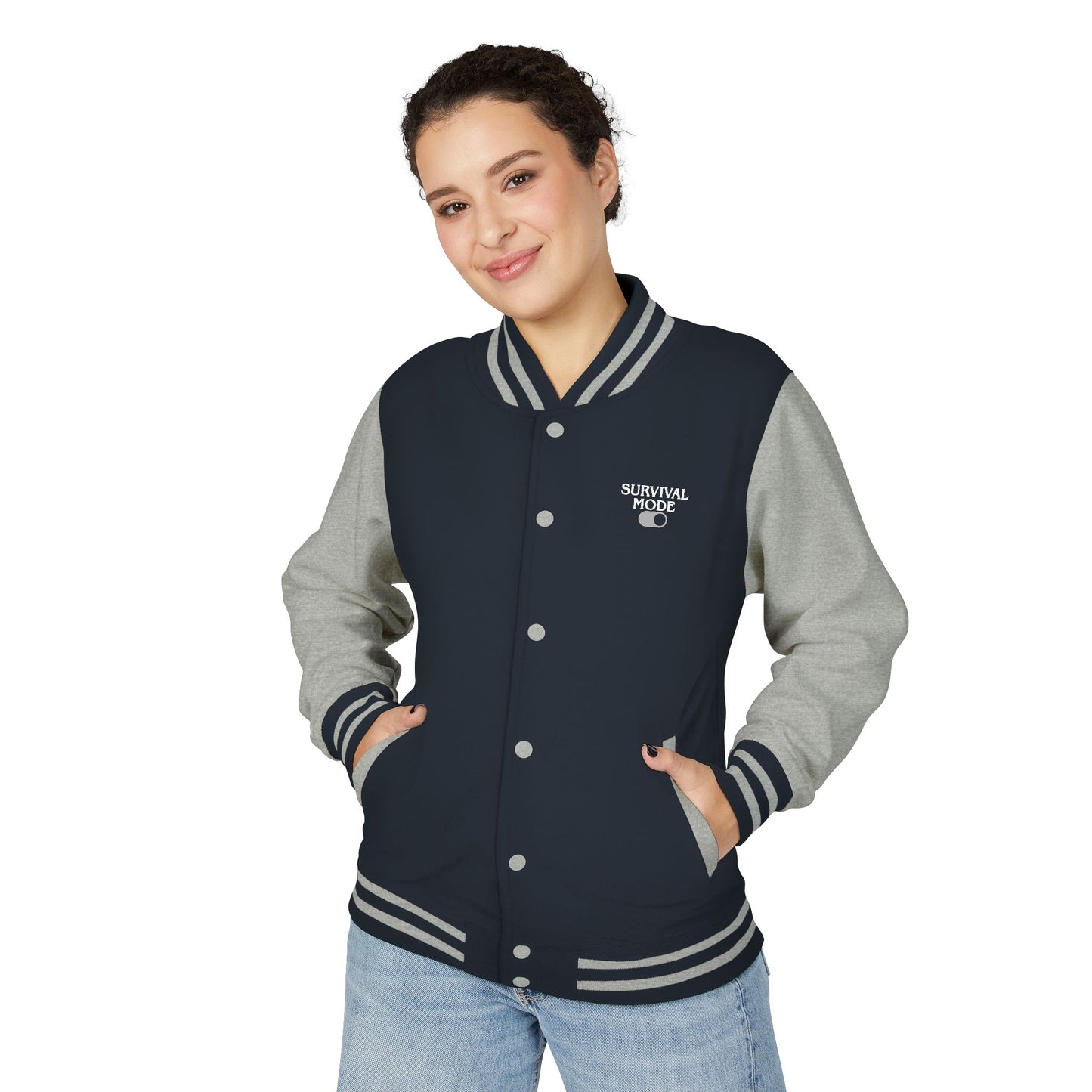 Survival Mode Unisex Heavyweight Letterman Jacket