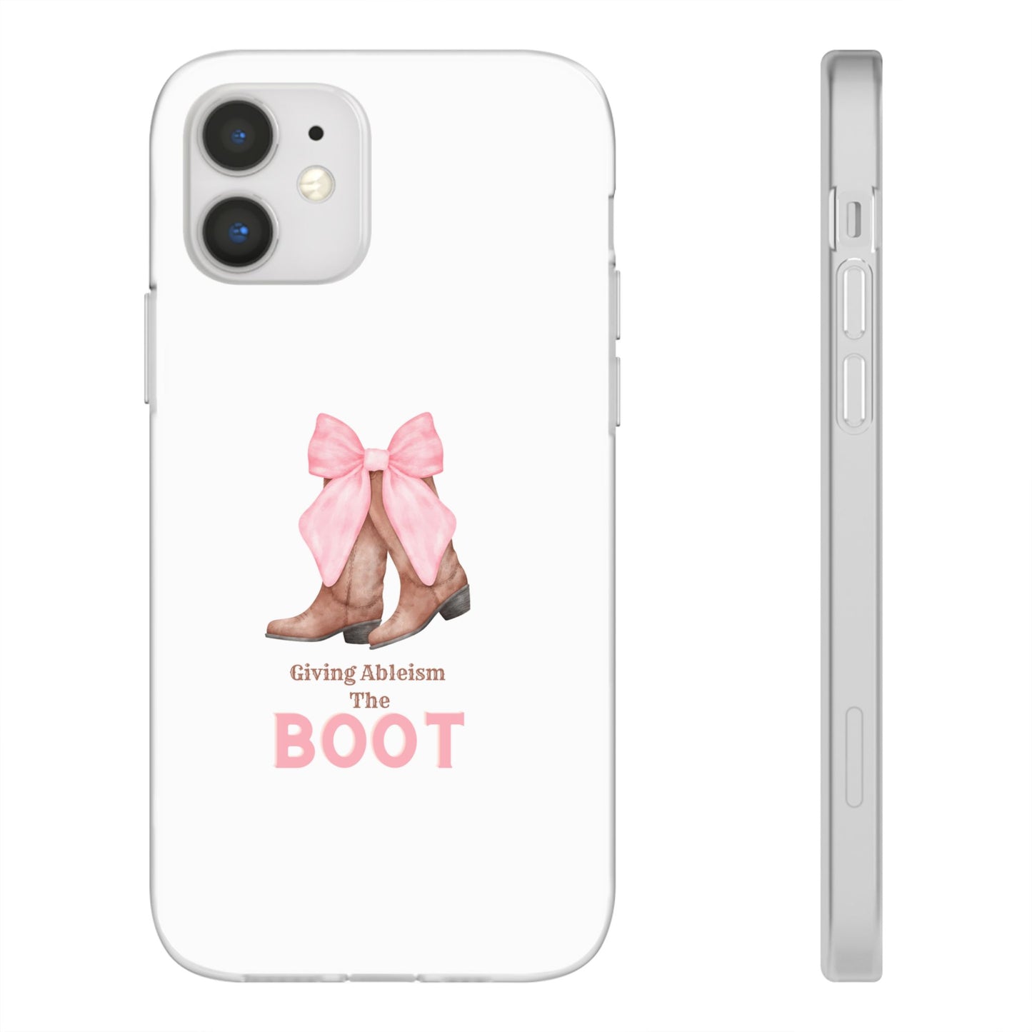 Giving Ableism The Boot Phone Case | Cute cowgirl boot pattern