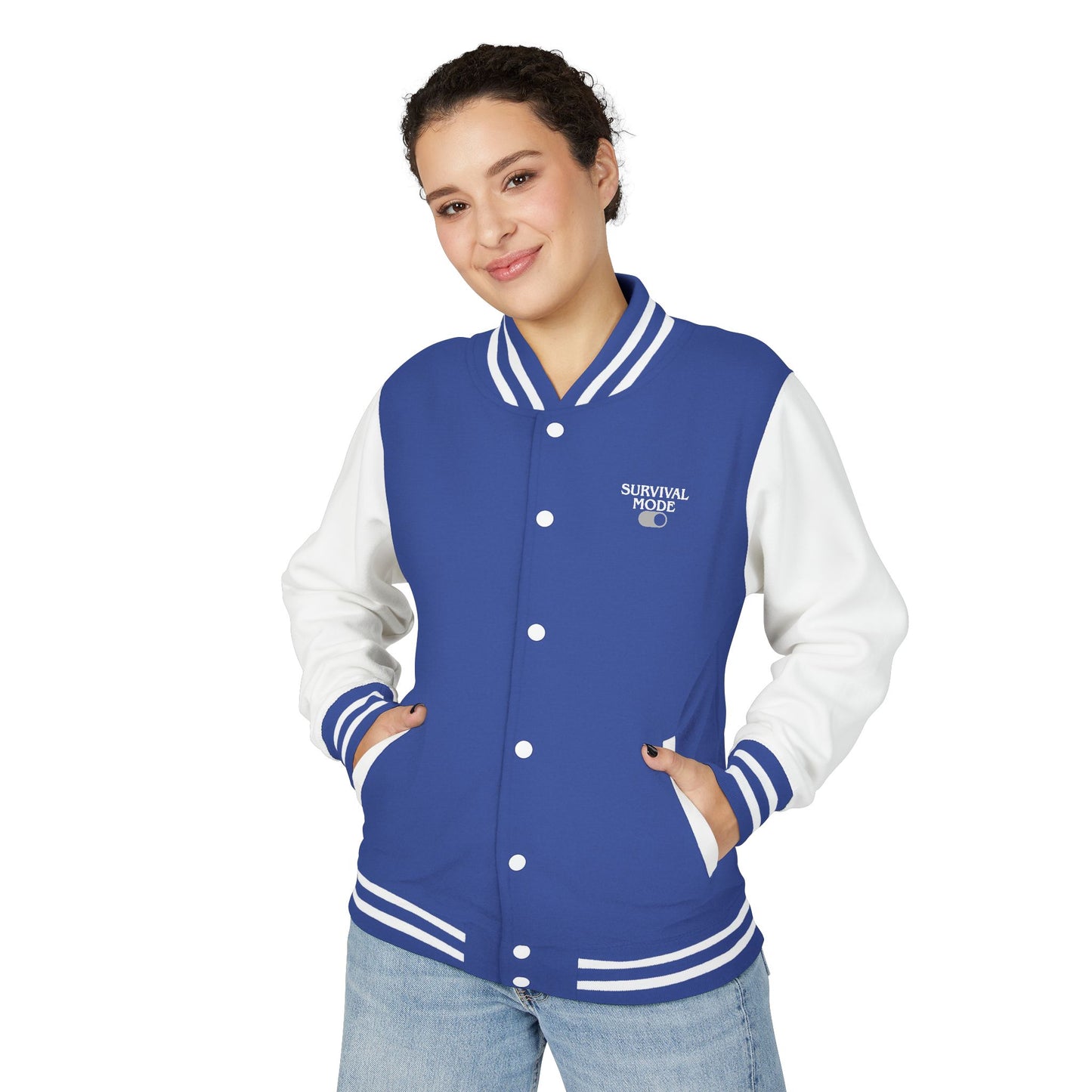 Survival Mode Unisex Heavyweight Letterman Jacket
