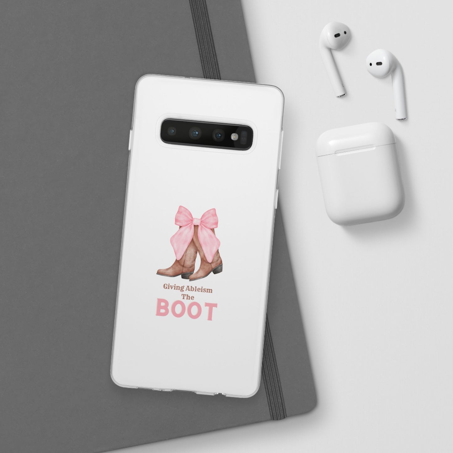 Giving Ableism The Boot Phone Case | Cute cowgirl boot pattern