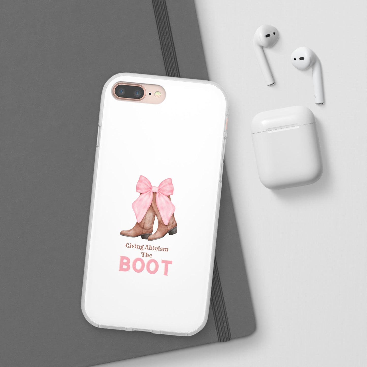Giving Ableism The Boot Phone Case | Cute cowgirl boot pattern