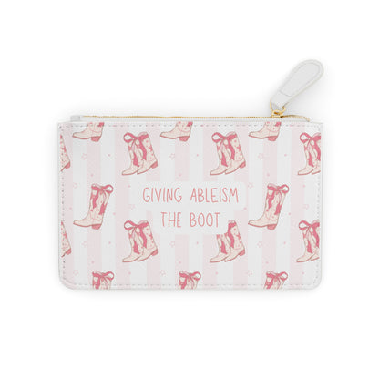 Giving Ableism the Boot Mini Clutch Bag | Cowgirl Boot Pattern