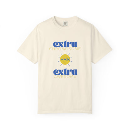 Extra Chromosome Extra Awesome Down Syndrome Acceptance T-Shirt for Adults